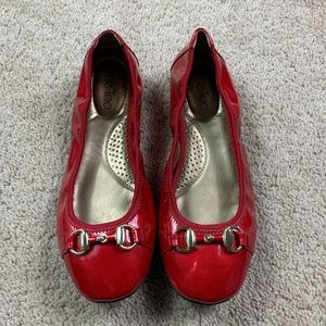 Me Too Red Patent flats Size 7.5